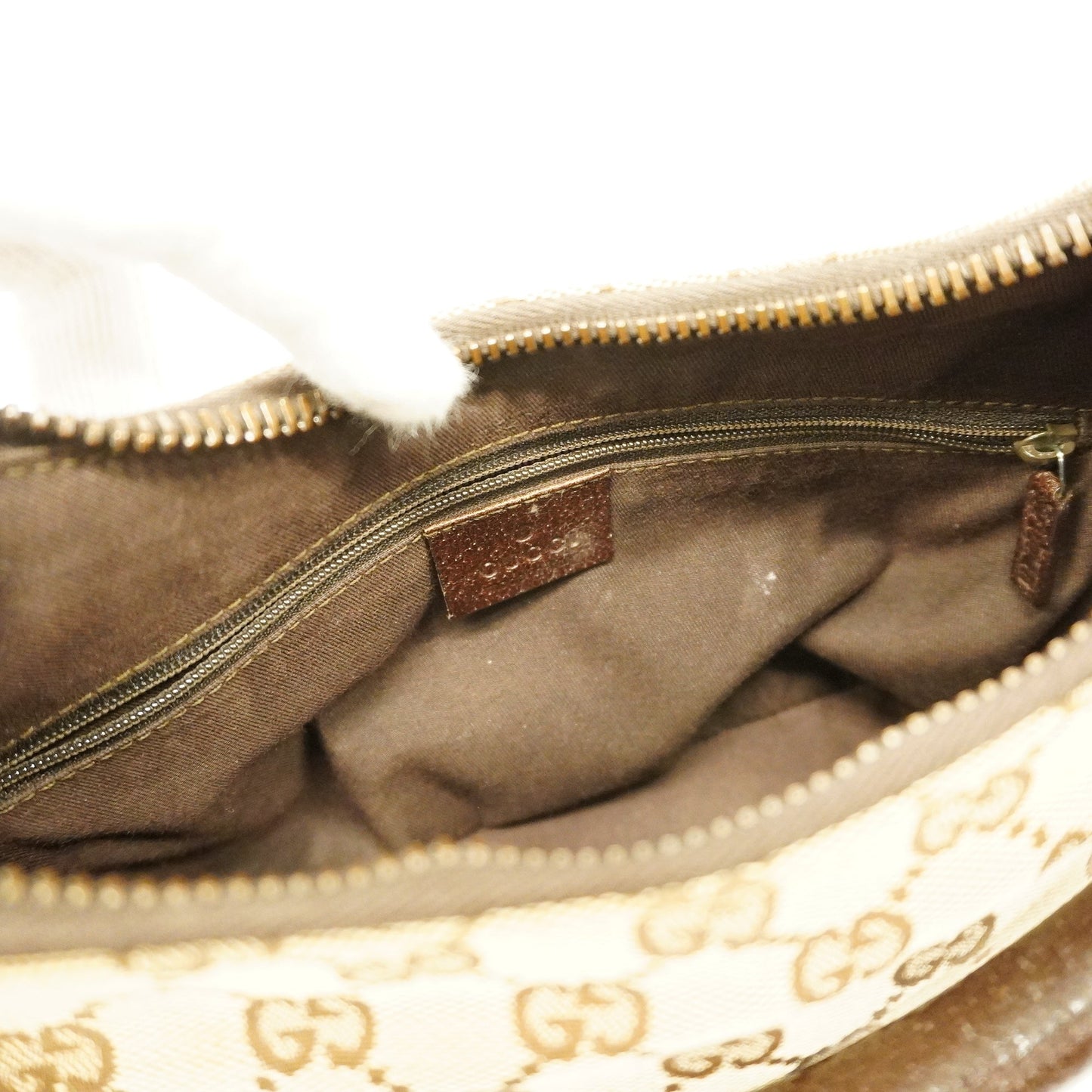 GUCCI Auth  GG Canvas Shoulder Bag 115002 Women's Shoulder Bag Beige,Brown