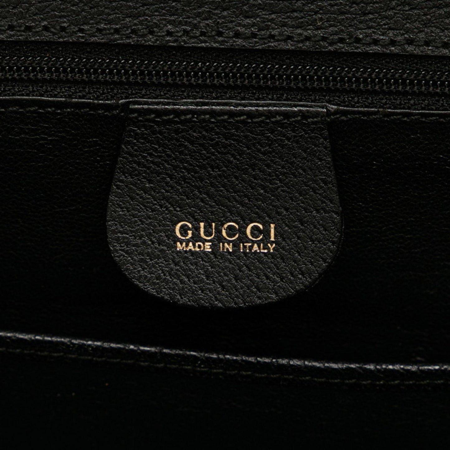 Gucci Black Leather Handbag Shoulder Bag ( )