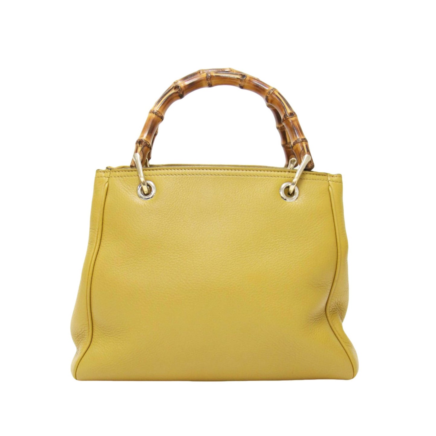 Gucci Mustard Leather Canvas Handbag Shoulder Bag ( )