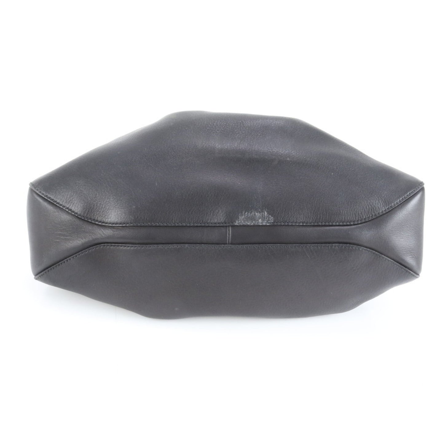 Gucci Black Leather Pouch Tote Bag ( )