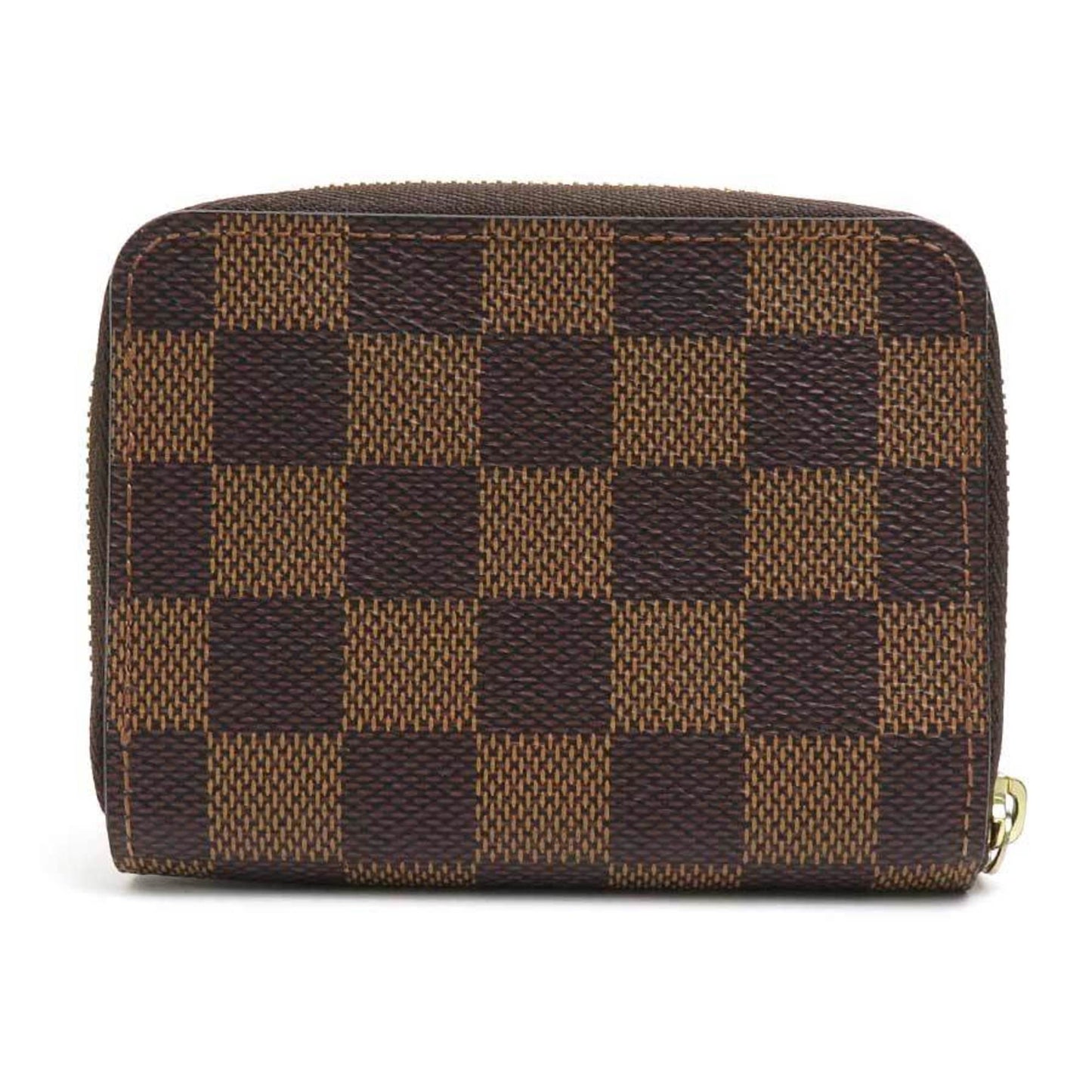LOUIS VUITTON Coin Case Damier Zippy Purse Canvas Brown Unisex N63070