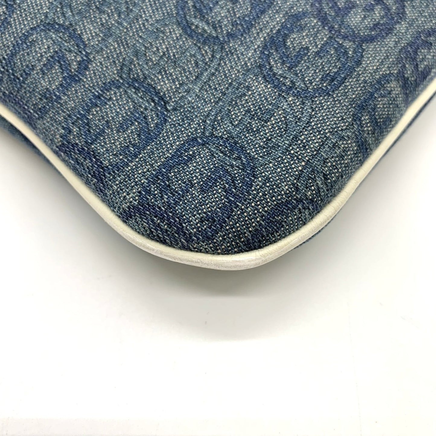 Gucci Blue Denim Shoulder Bag ( )