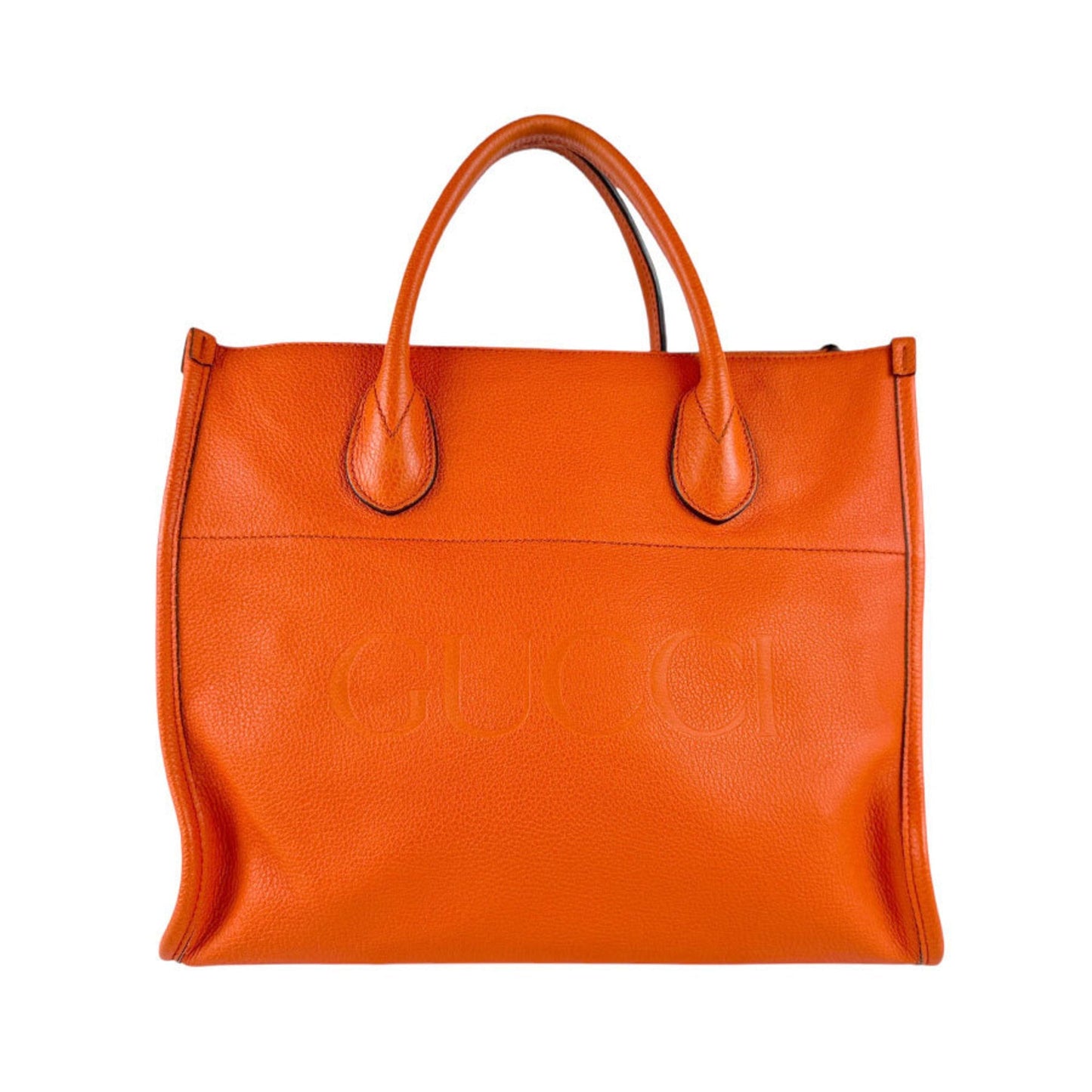 Gucci Orange Leather Handbag Shoulder Bag ( )
