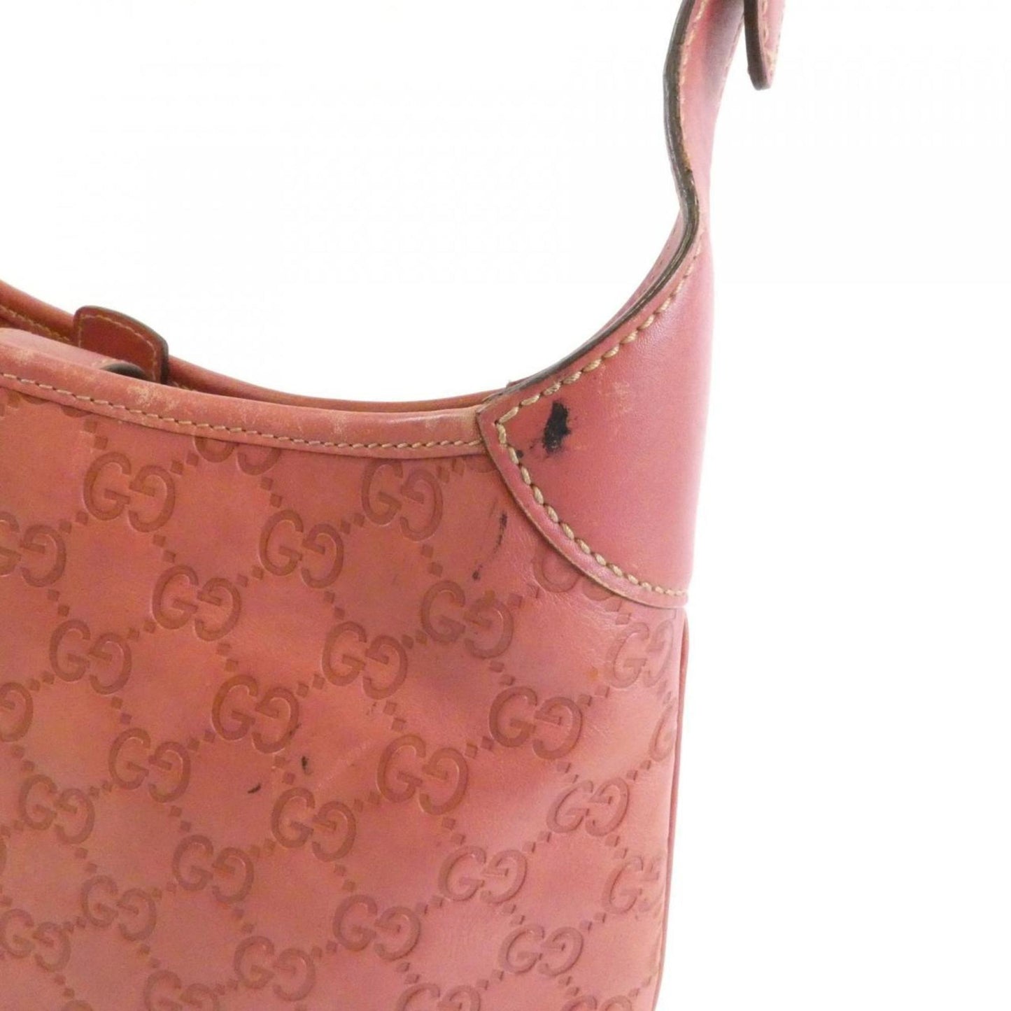 Gucci Pink Leather Shoulder Bag ( )