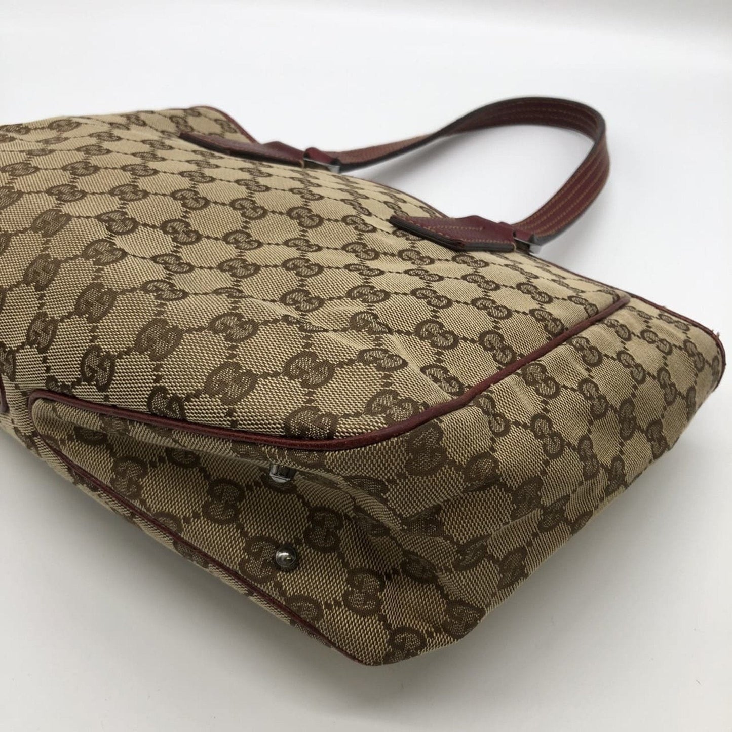 Gucci Gg Canvas Brown Gg Canvas Handbag Tote Bag ( )