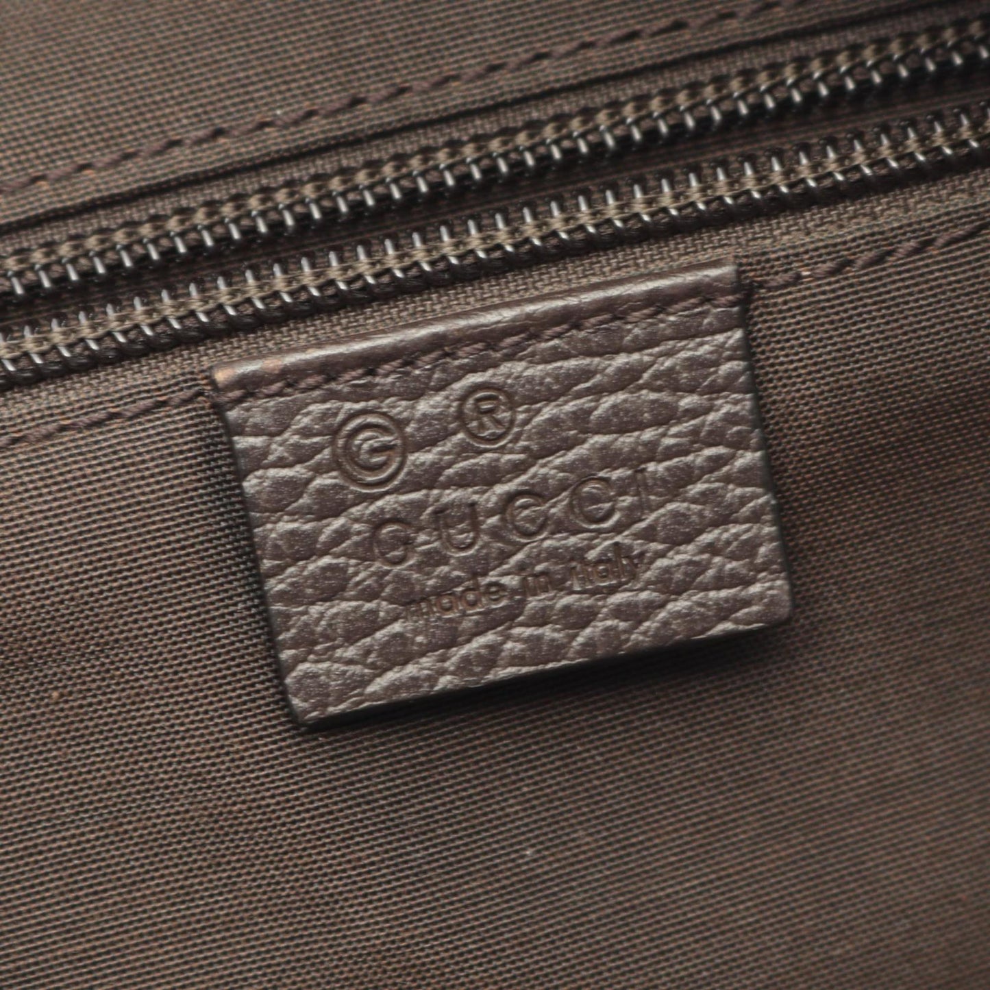 Gucci Beige Brown Canvas Leather Backpack ( )