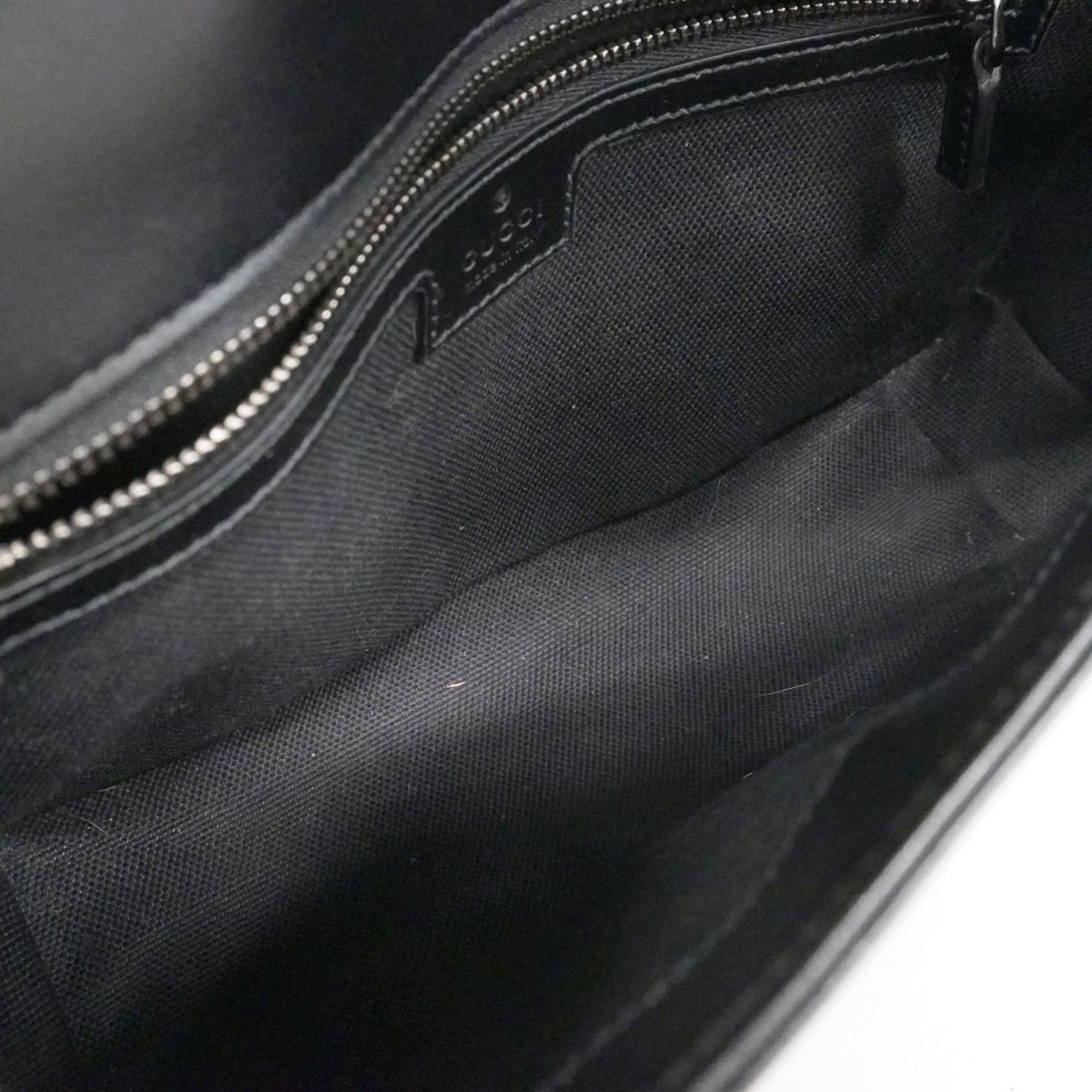 Gucci Black Leather Shoulder Bag ( )
