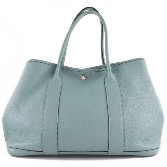 Hermes Garden Blue Lin Light Blue Negonda Leather Tote Bag ( )