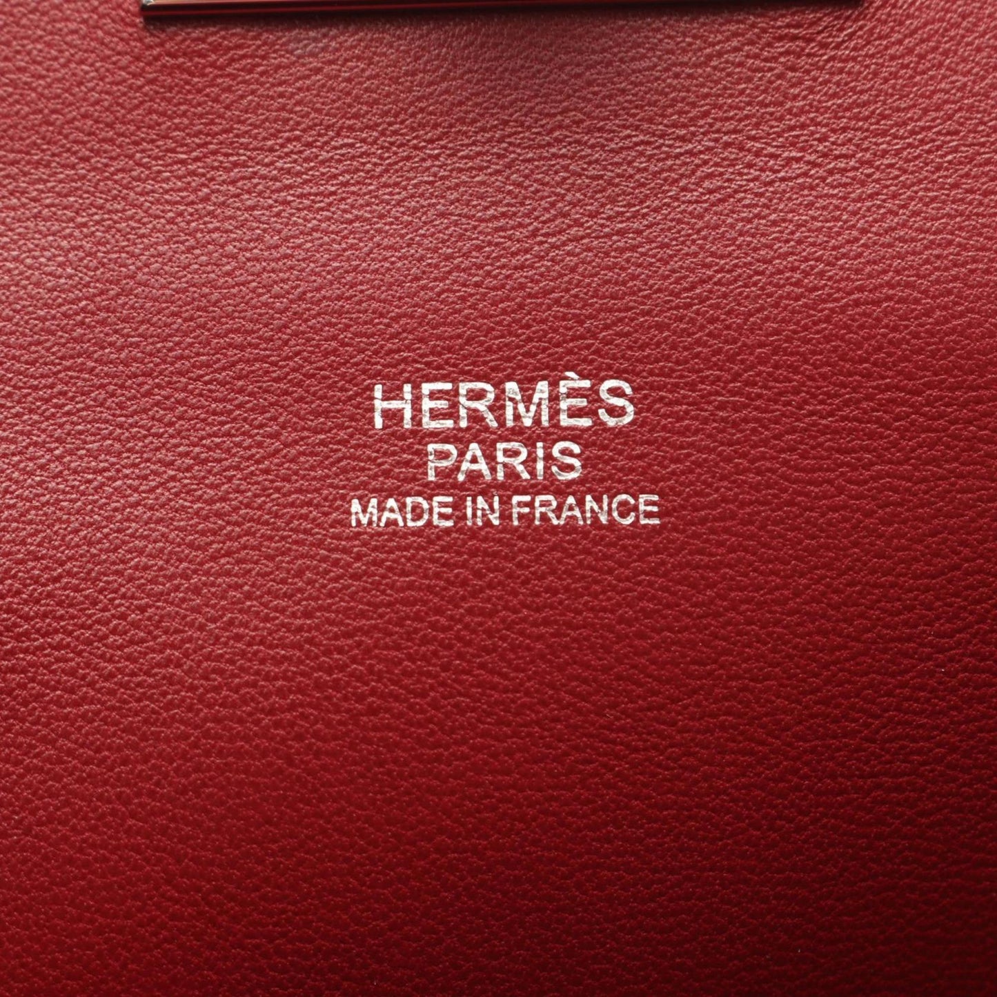 Hermes Red Color Leather Handbag ( )