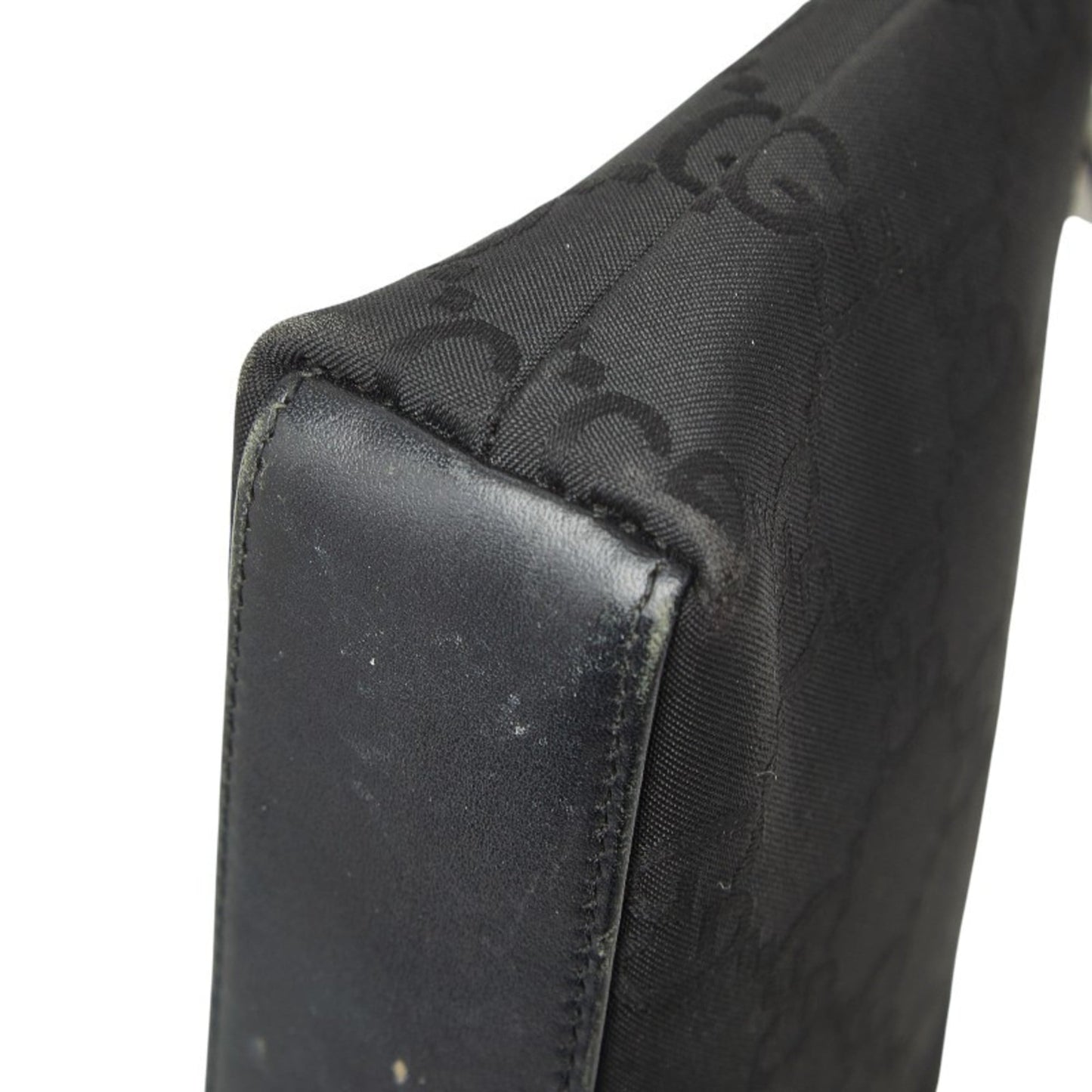 Gucci Black Nylon Leather Pouch ( )