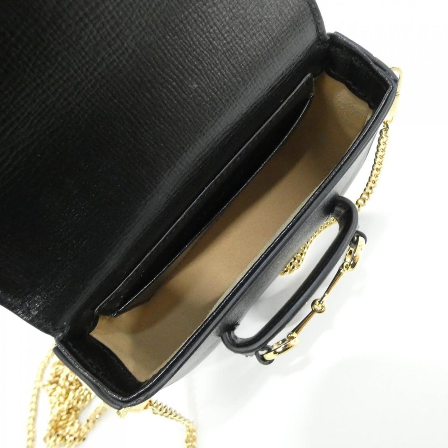 Gucci Black Leather Shoulder Bag ( )