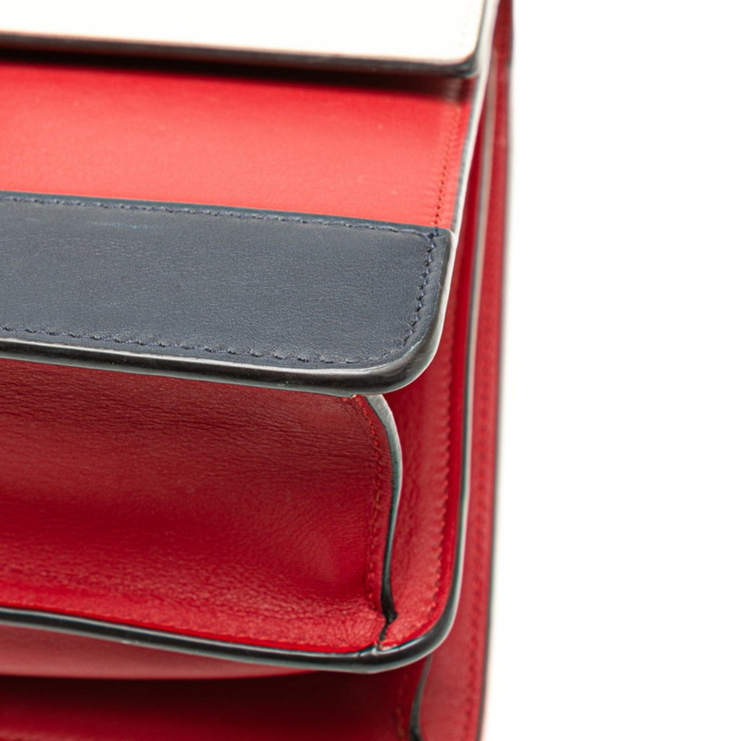 Gucci Red Color Leather Handbag Shoulder Bag ( )