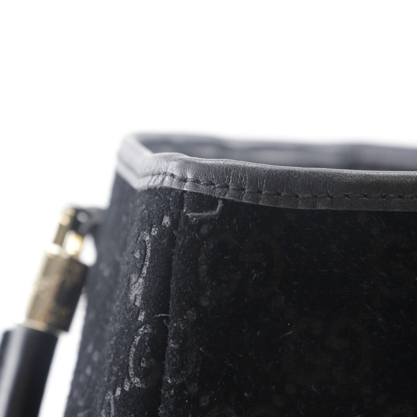 Gucci Black Suede Tote Bag ( )