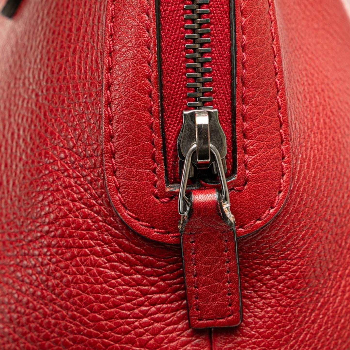 Gucci Red Color Leather Handbag Shoulder Bag ( )