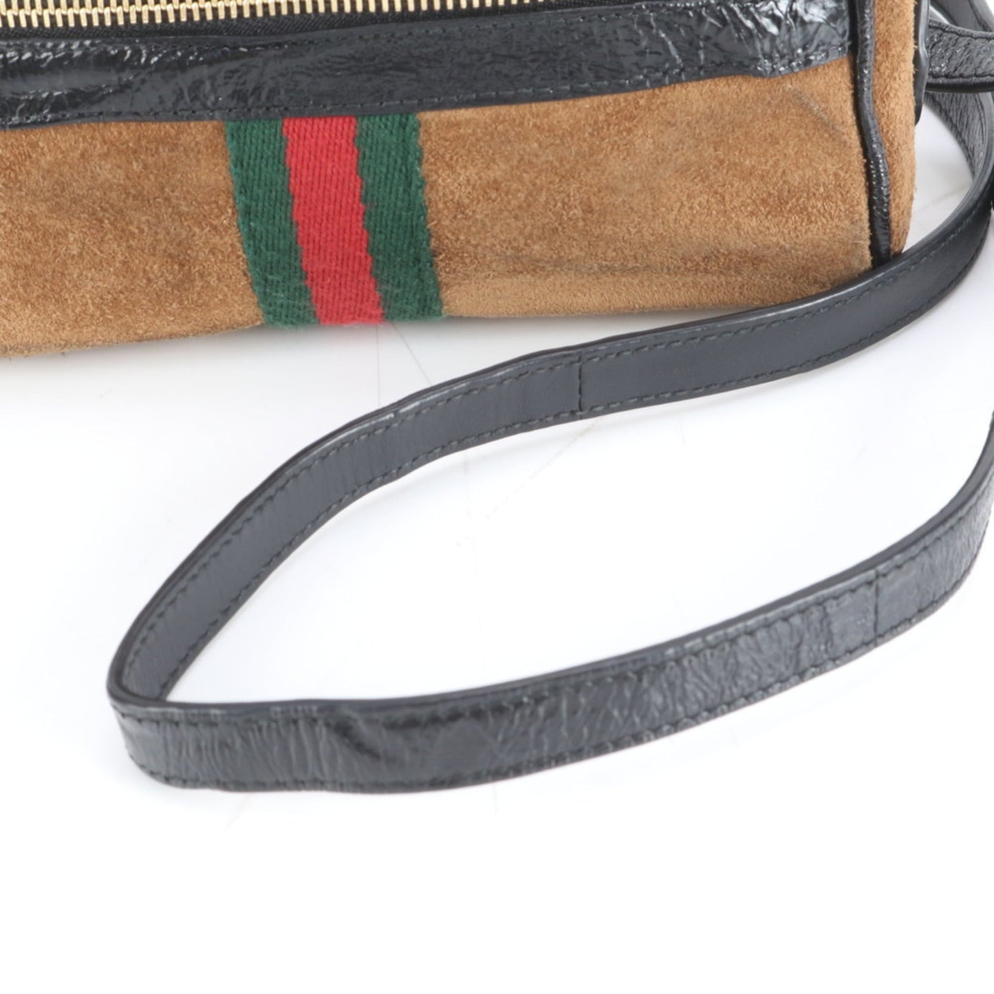Gucci Brown Leather Shoulder Bag ( )