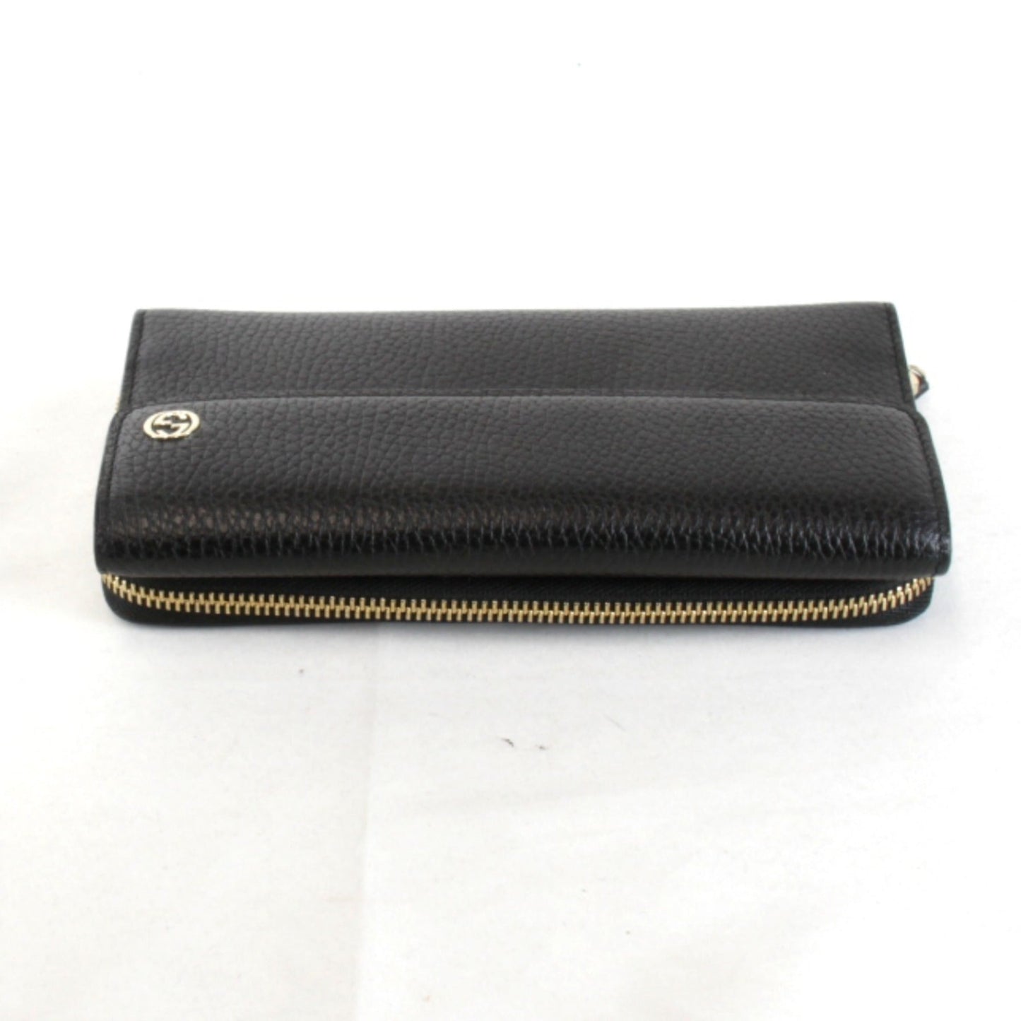 Gucci Black Leather Long Wallet (Bi-Fold) ( )