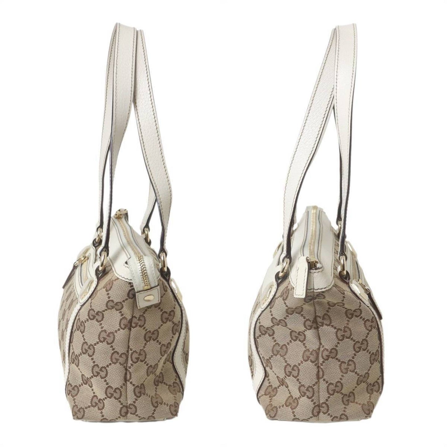 Gucci Gg Canvas Brown White Gg Canvas Handbag ( )