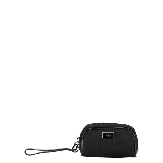 Gucci Black Nylon Leather Pouch ( )