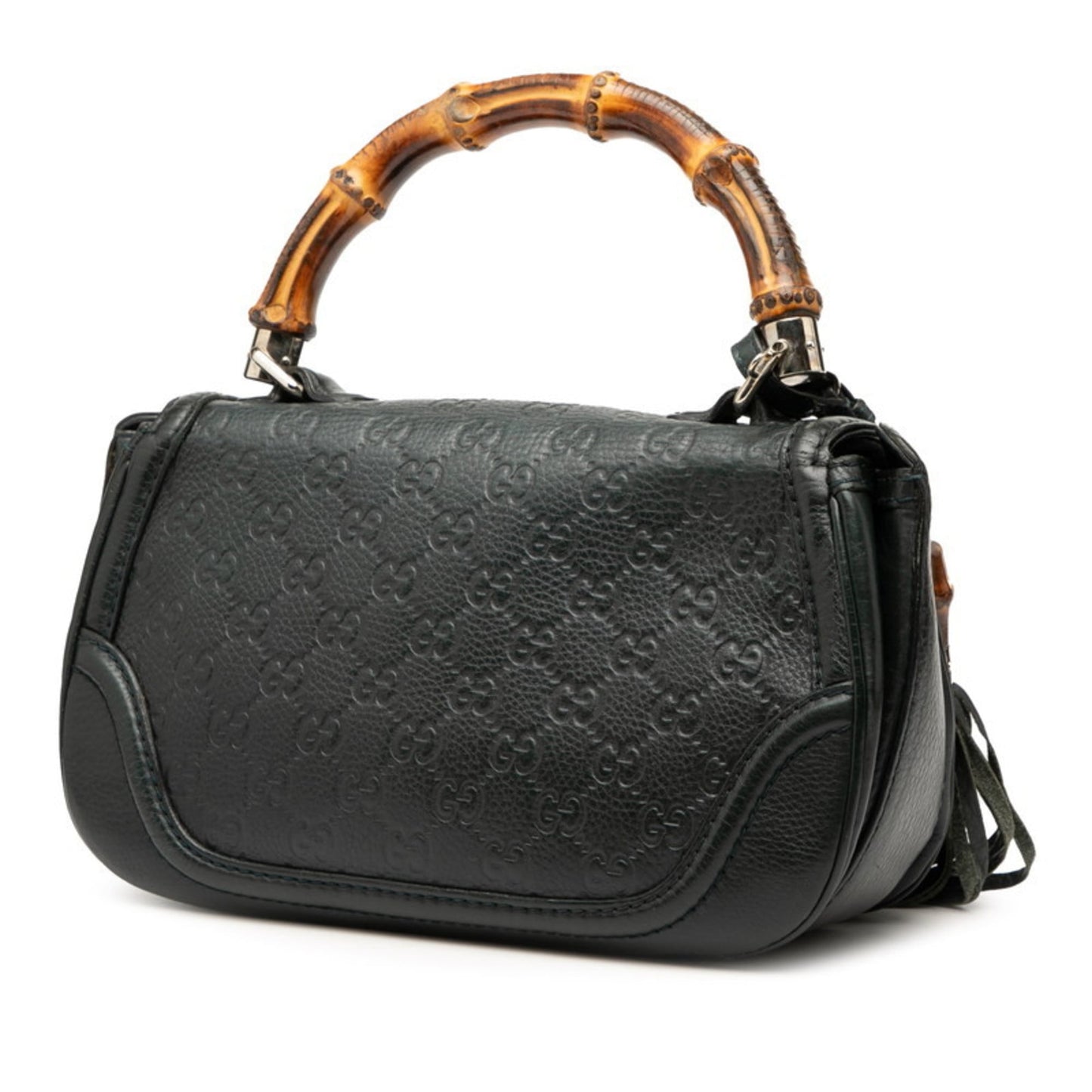 Gucci Green Leather Handbag Shoulder Bag ( )