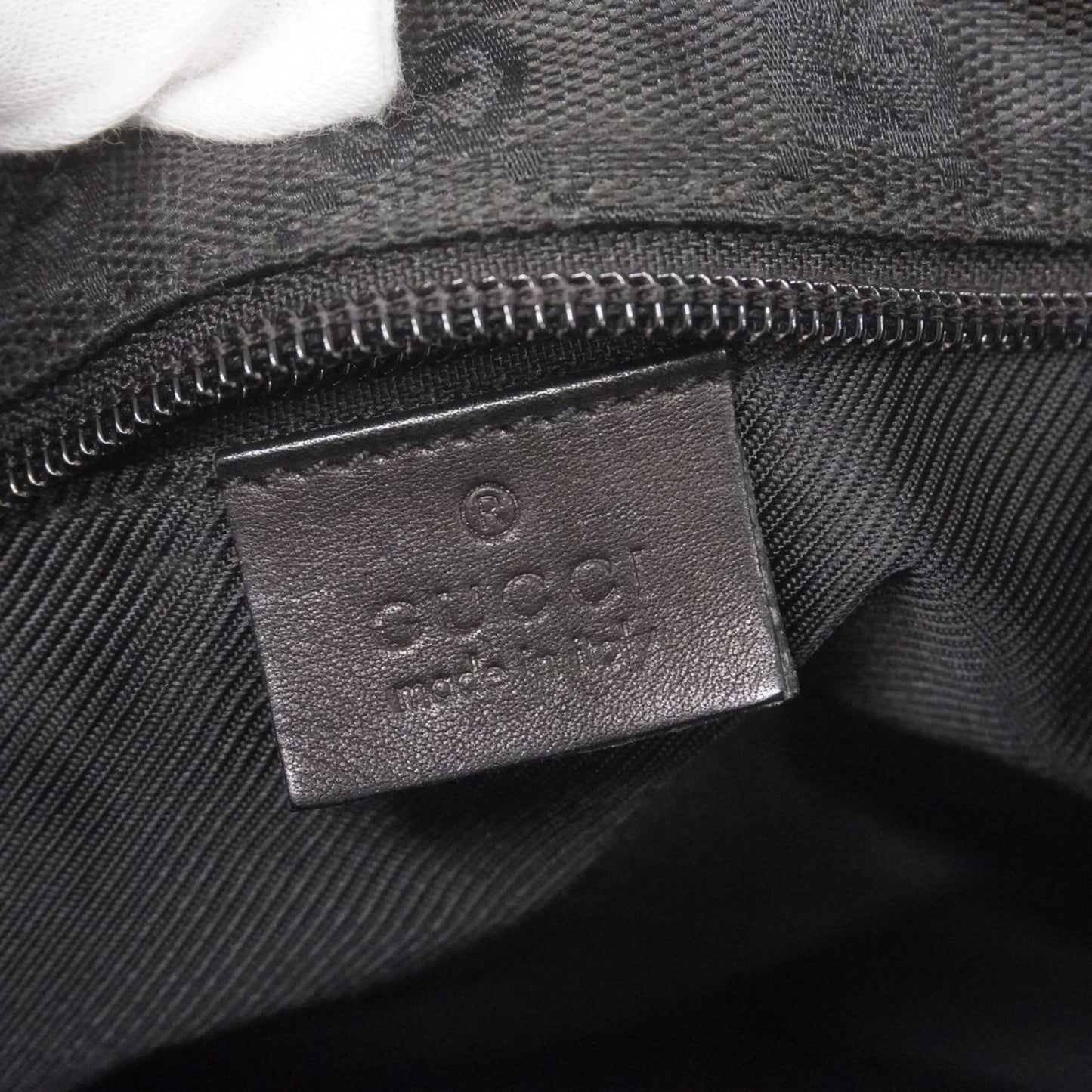 Gucci Black Canvas Tote Bag ( )
