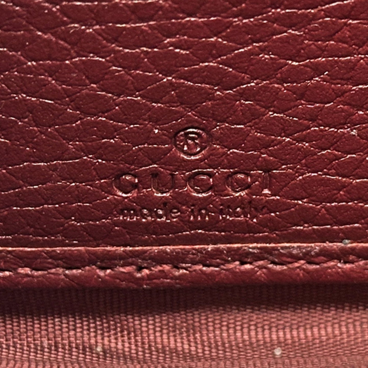 Gucci Bamboo Bordeaux Leather Long Wallet (Bi-Fold) ( )