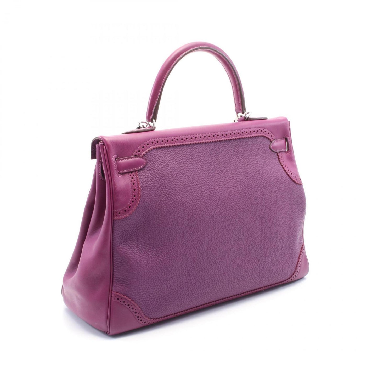 Hermes Kelly Anemone Purple Togo Leather Swift Leather Handbag ( )