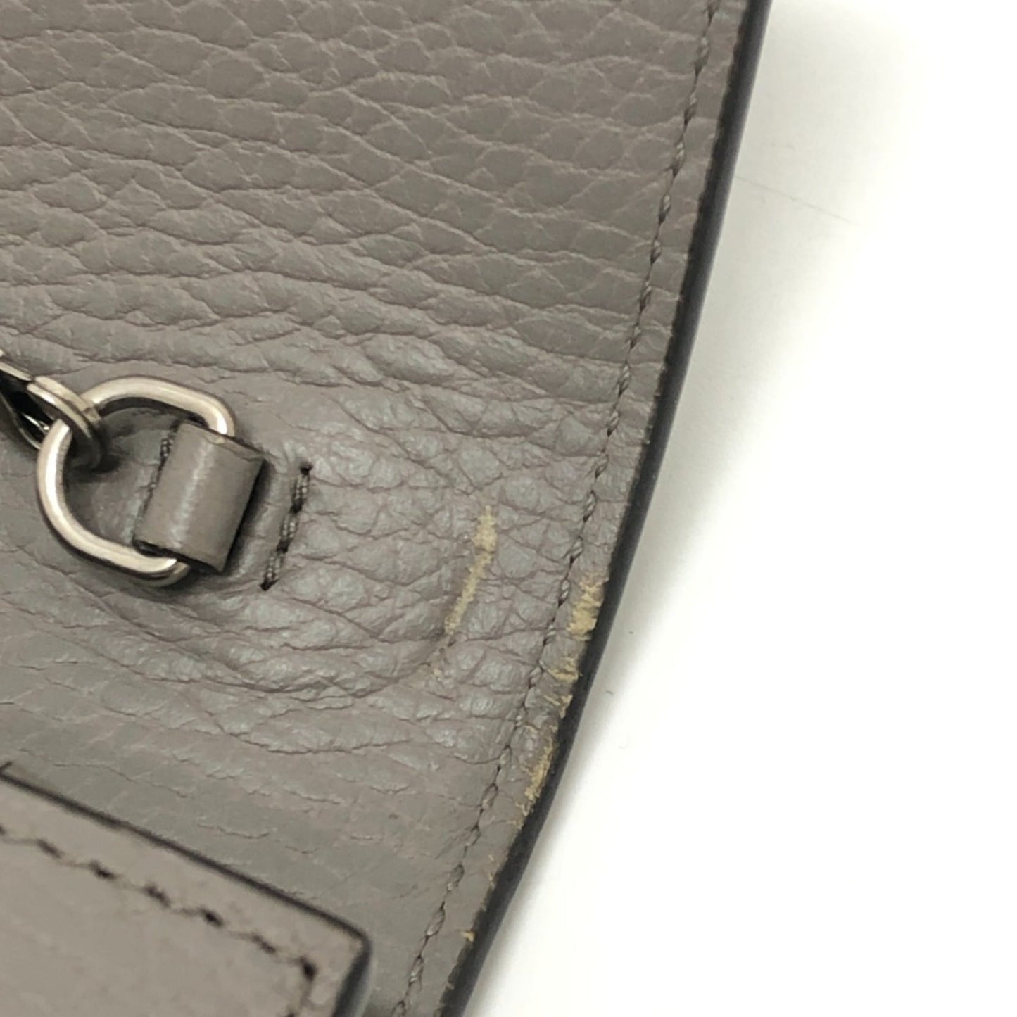 Gucci Gray Leather Shoulder Bag ( )