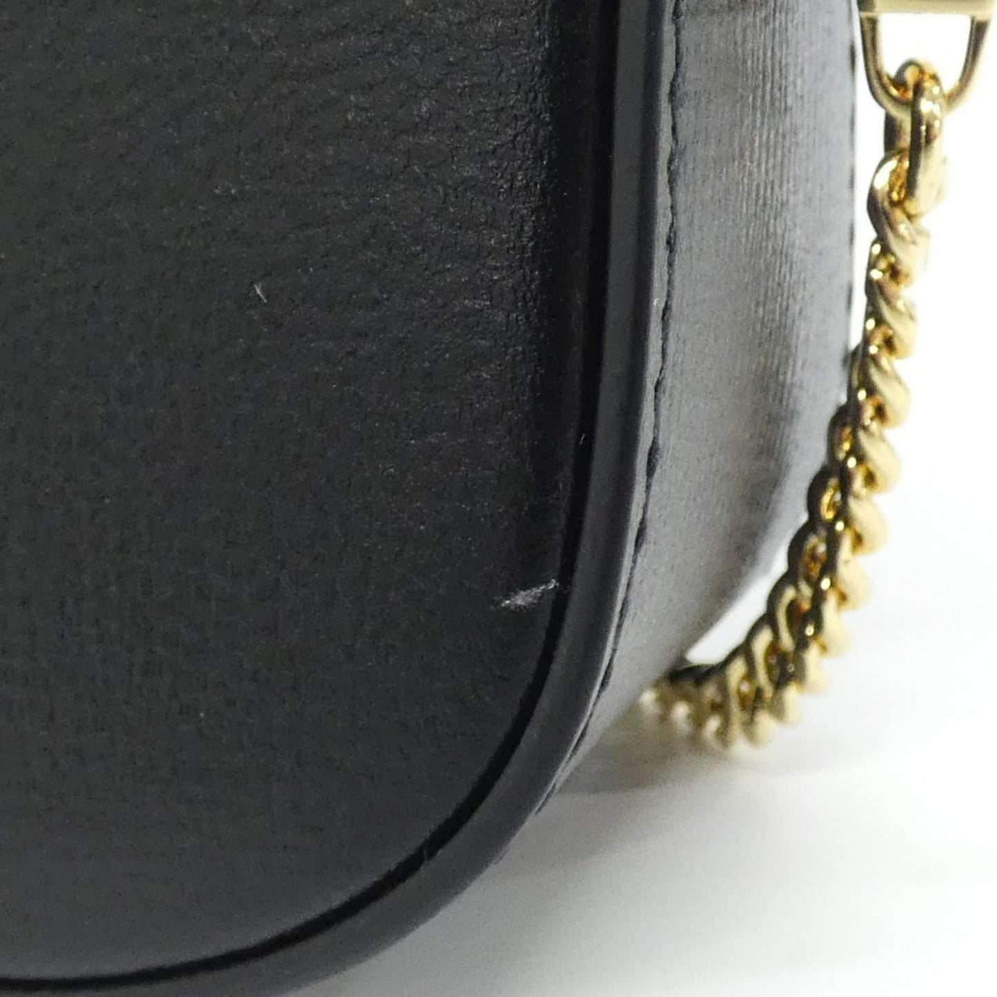 Gucci Black Leather Shoulder Bag ( )