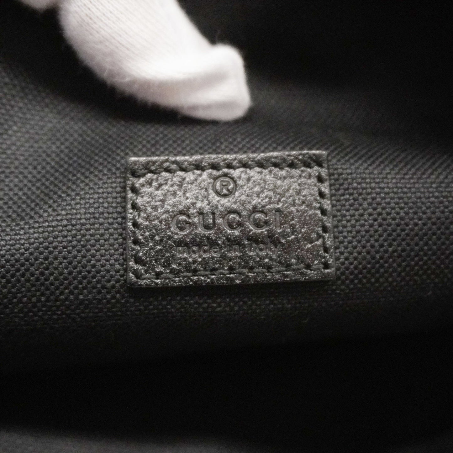 GUCCI Auth  Jumbo GG Jumbo GG 696031 Unisex Canvas Sling Bag Black
