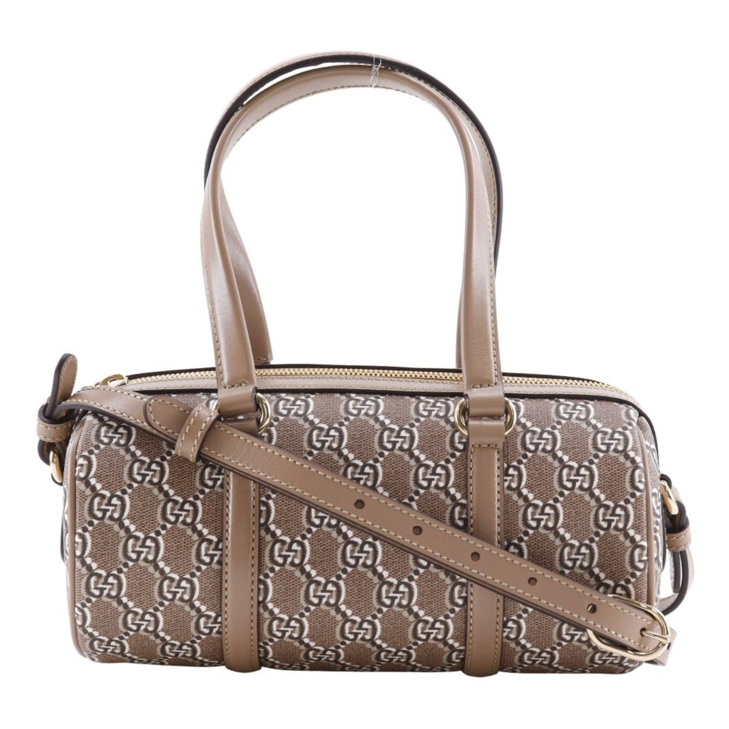 Gucci Brown Pvc Leather Handbag ( )