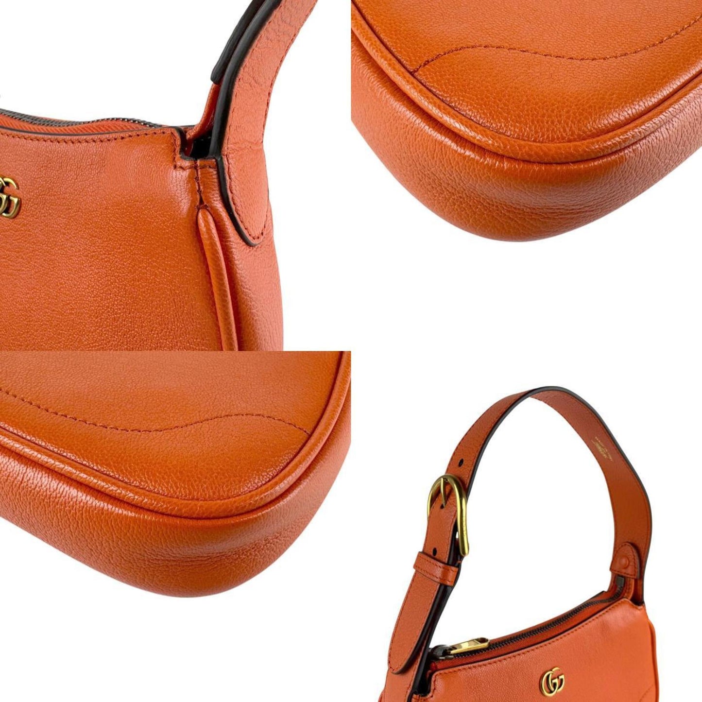 Gucci Orange Leather Handbag ( )