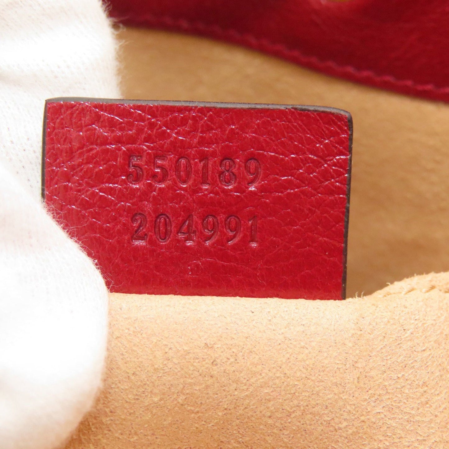 Gucci Red Color Leather Shoulder Bag ( )