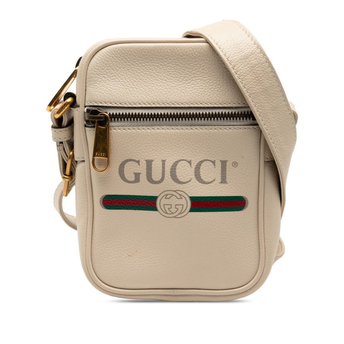 Gucci Ivory Leather Shoulder Bag ( )