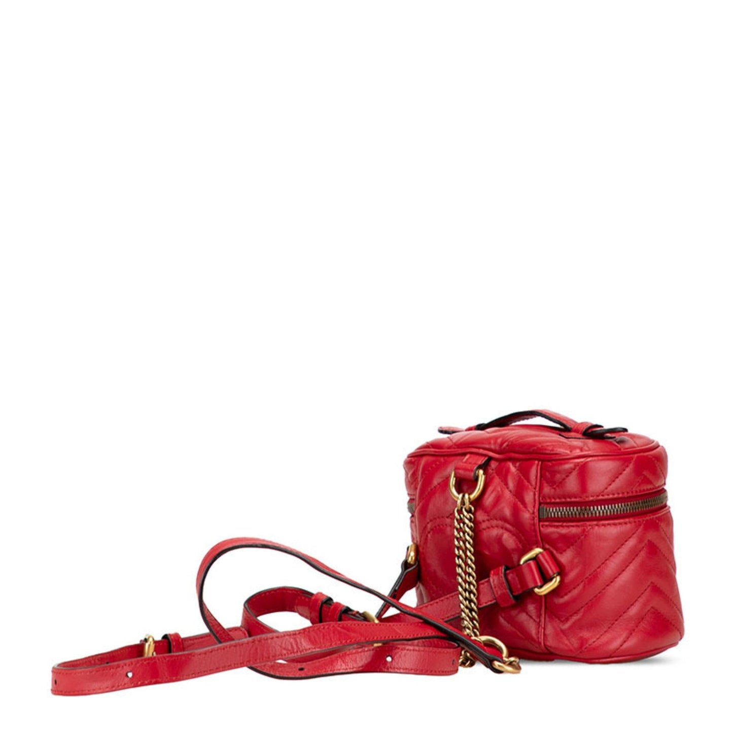 Gucci Gg Marmont Red Color Leather Backpack ( )