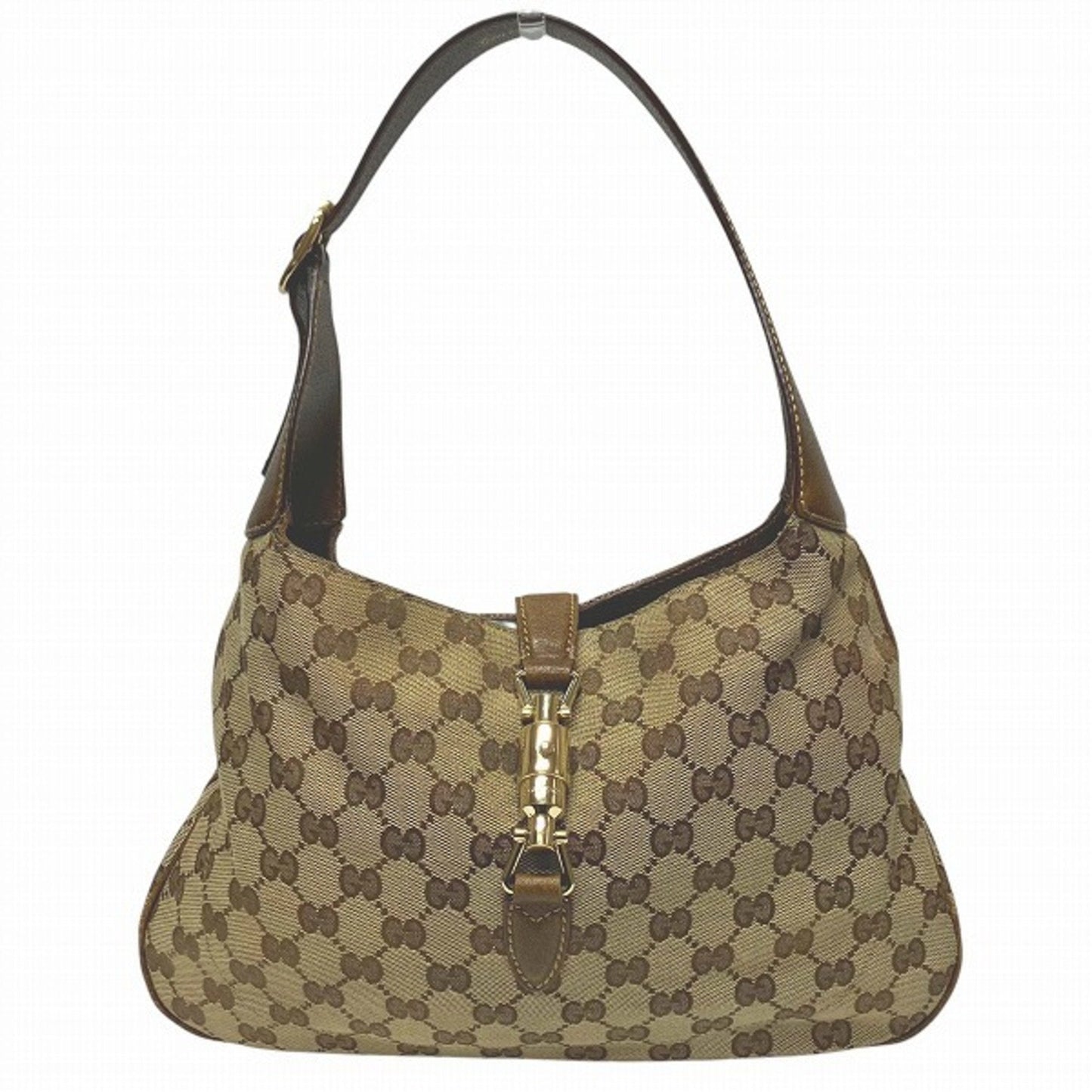 Gucci Leather Canvas Shoulder Bag