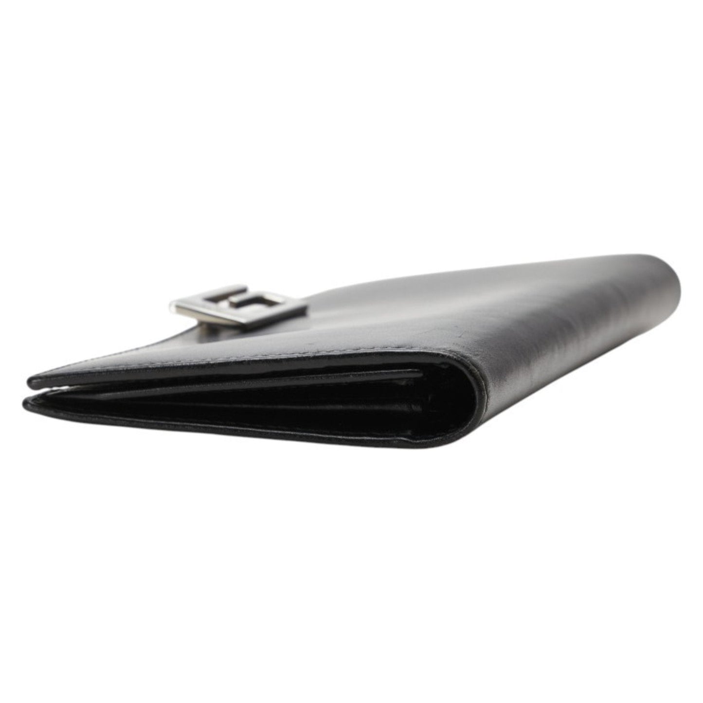 Gucci Black Leather Long Wallet (Bi-Fold) ( )
