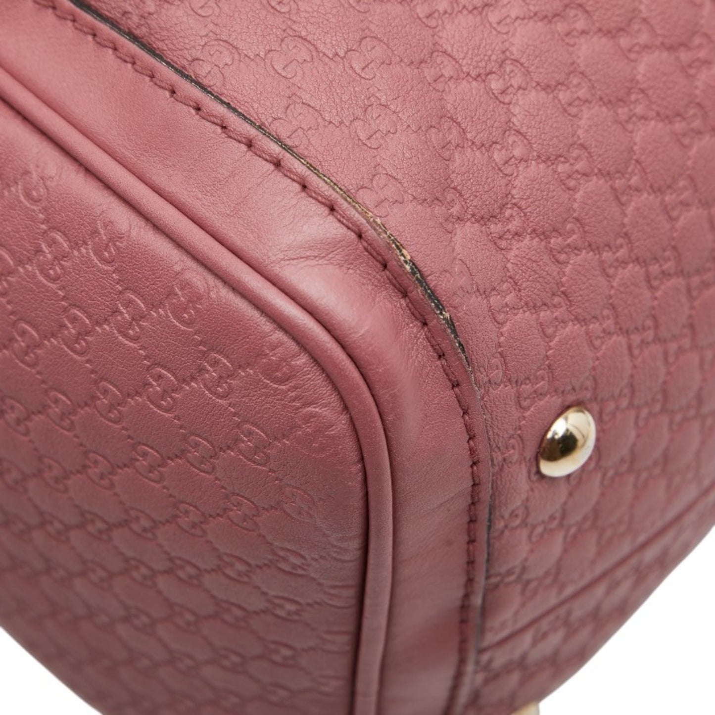 Gucci Pink Leather Boston Bag Shoulder Bag ( )