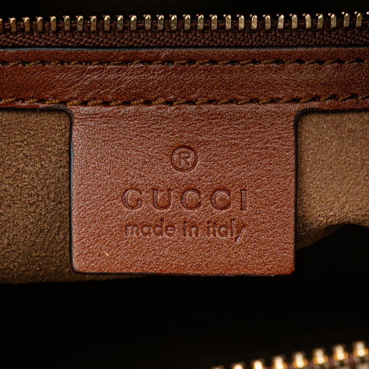 Gucci Beige Brown Pvc Leather Handbag Shoulder Bag ( )