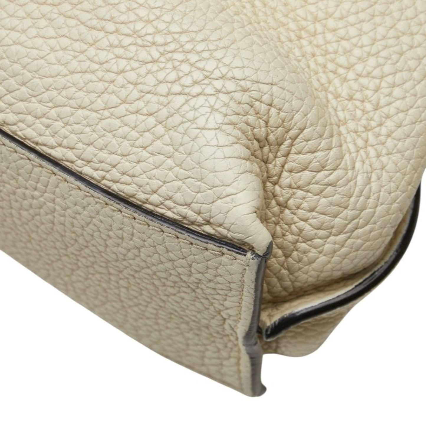 Gucci White Leather Handbag Shoulder Bag ( )