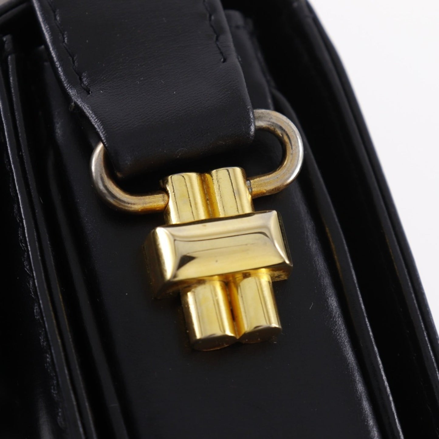 Gucci Black Leather Shoulder Bag ( )