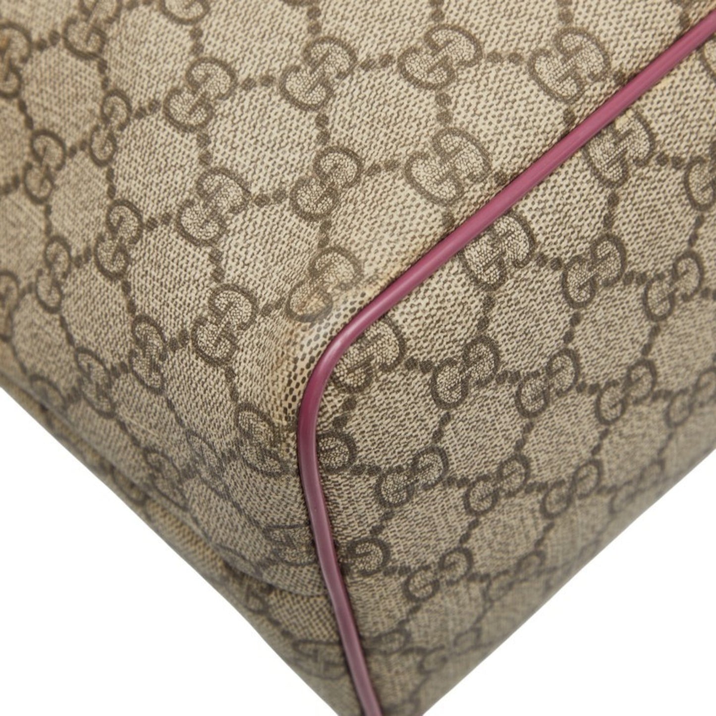 Gucci Green Canvas Leather Shoulder Bag Tote Bag ( )