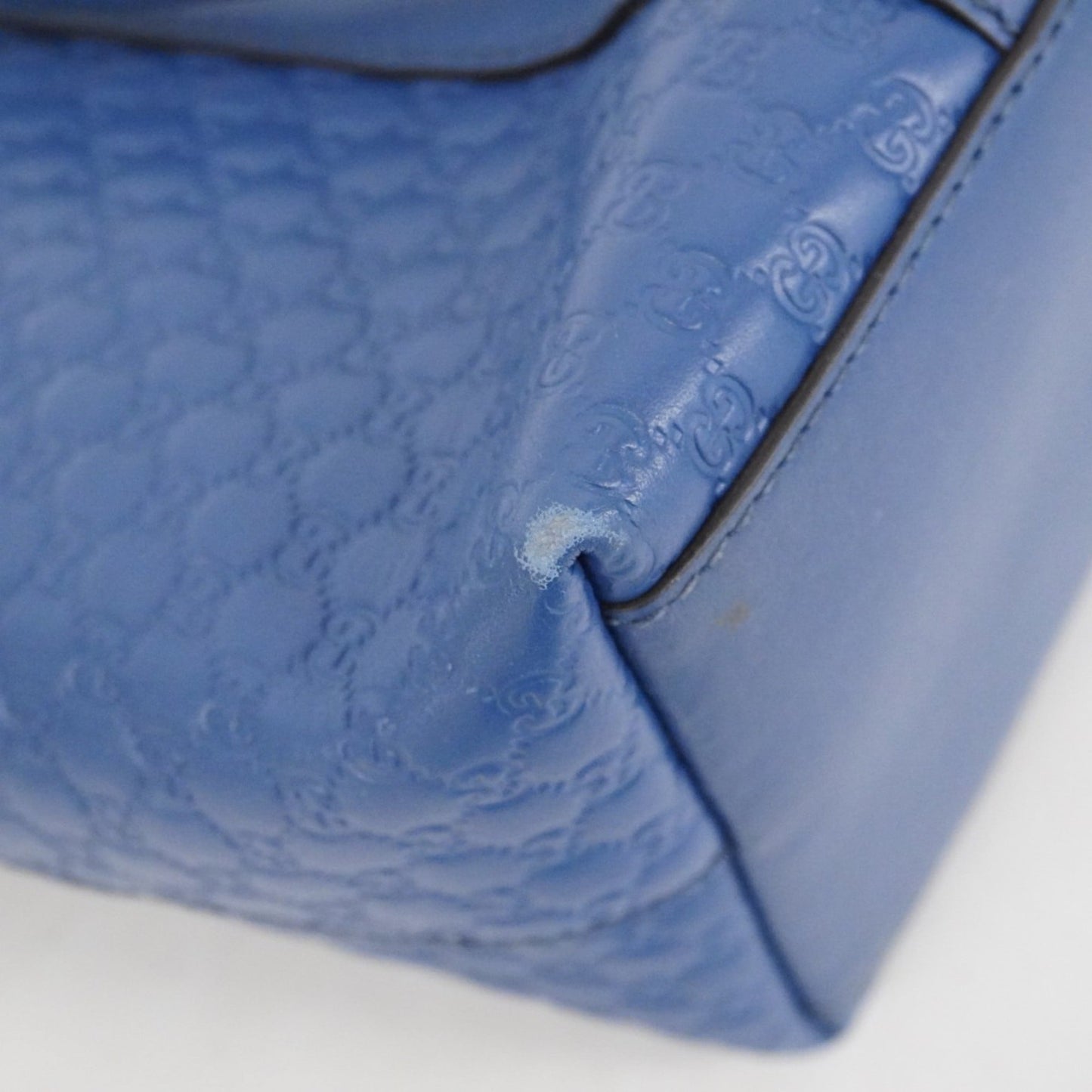 Gucci Blue Leather Handbag ( )