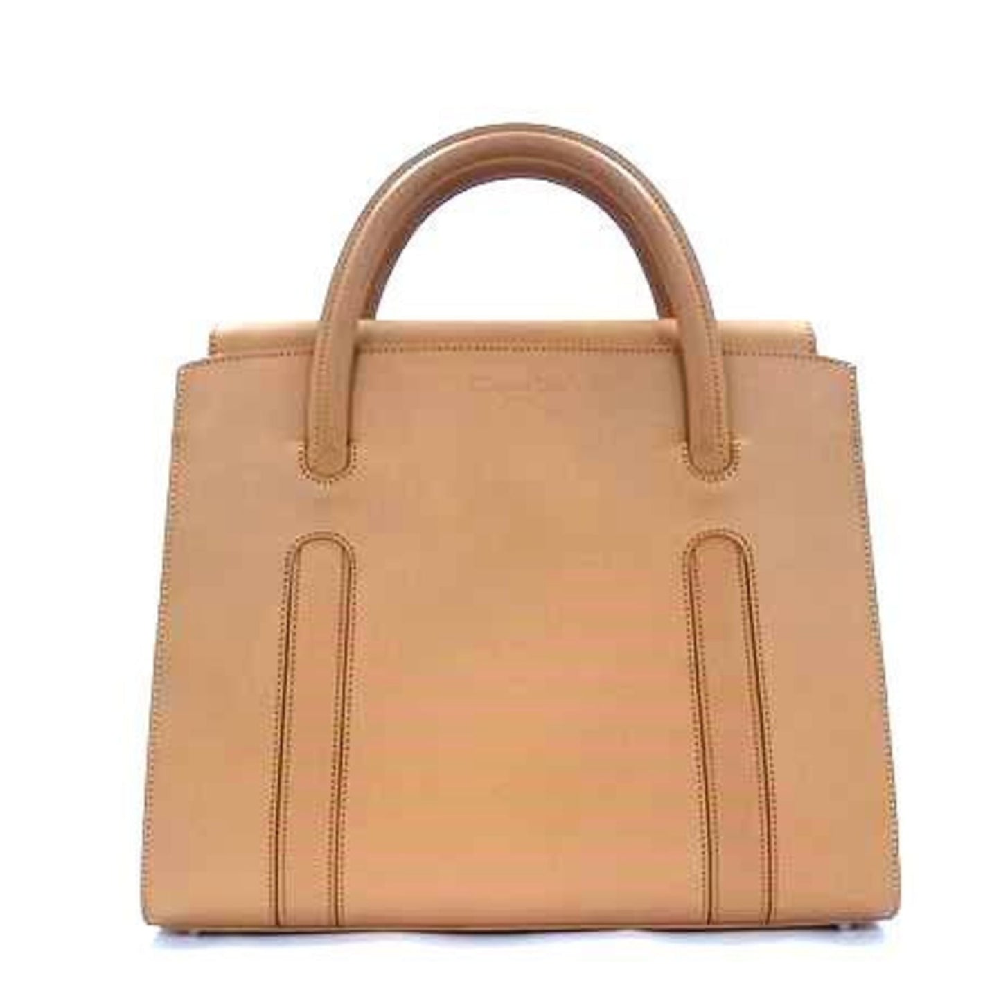 Christian Dior Brown Leather Handbag Shoulder Bag Tote Bag ()