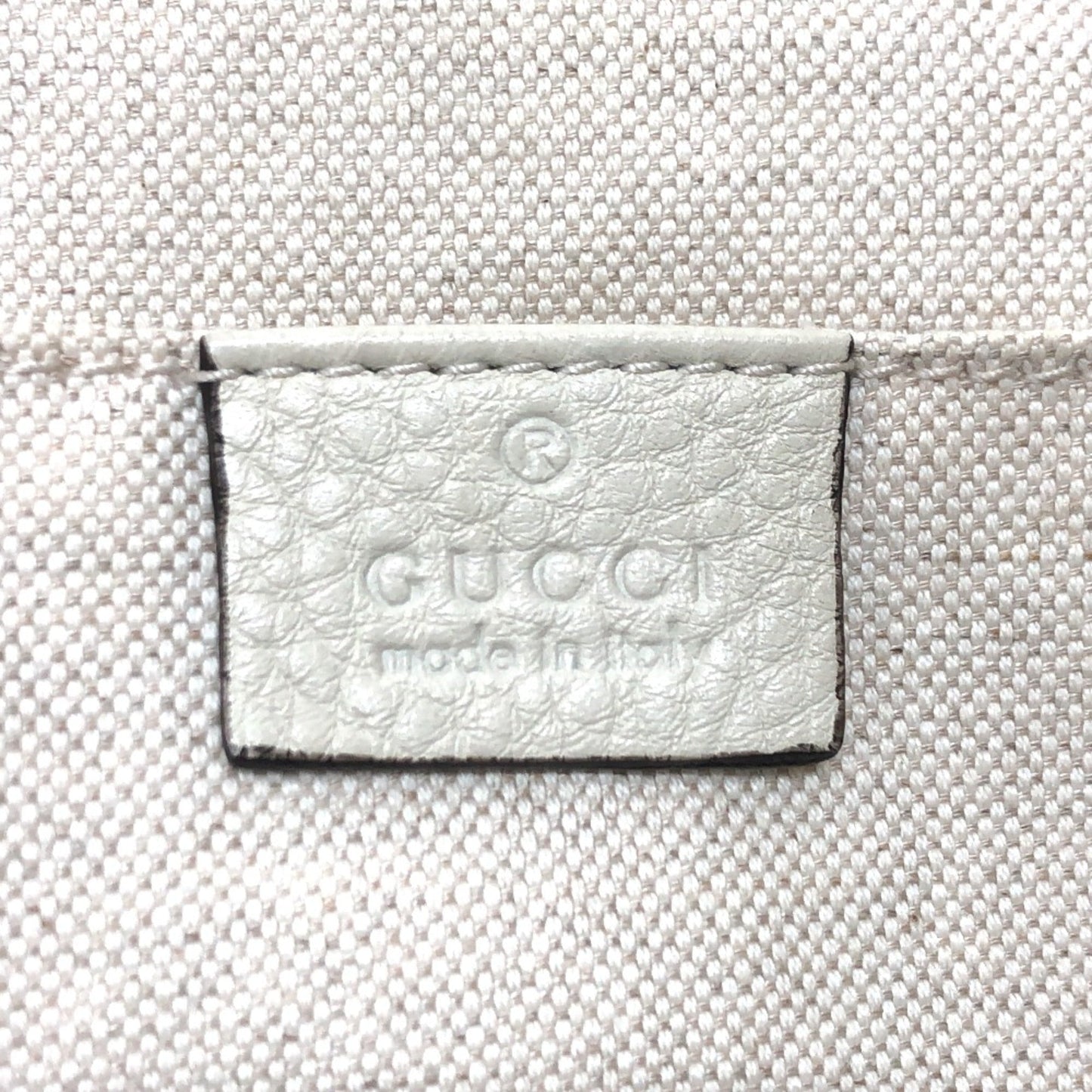 Gucci White Leather Backpack ( )