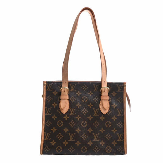 LOUIS VUITTON Monogram Popincourt Haut Tote Bag M40007 Brown Women's