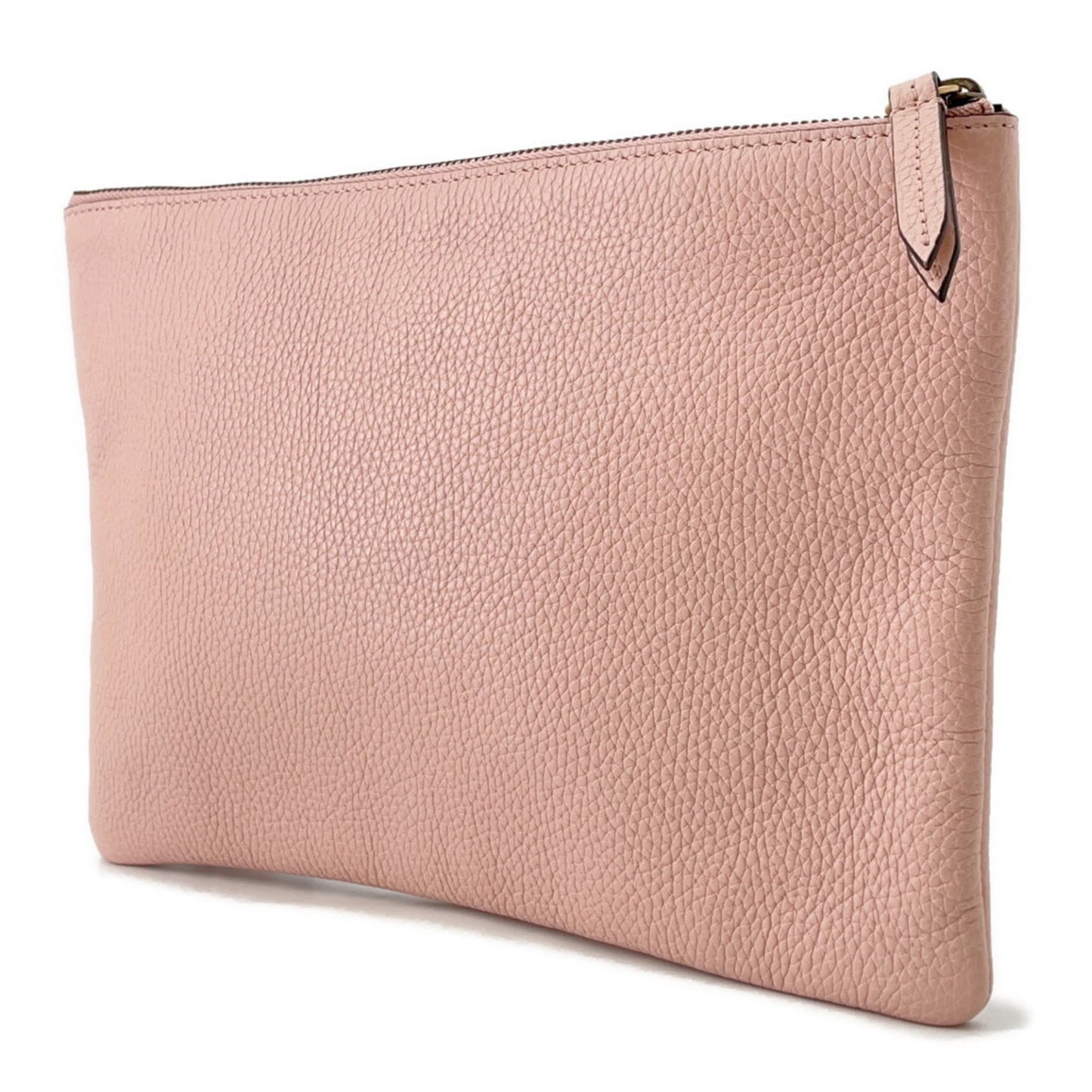 Gucci Brown Pink Leather Clutch Bag ( )