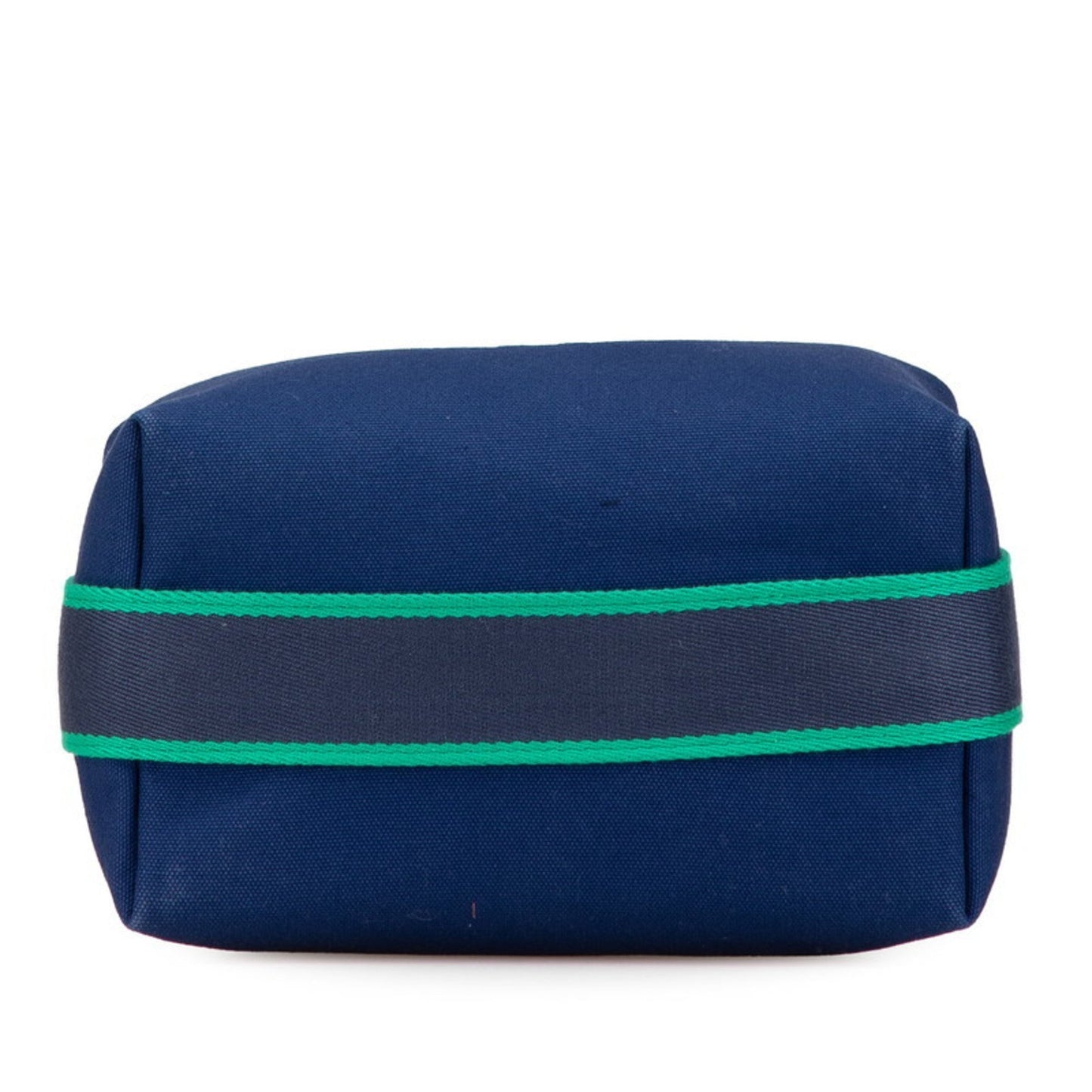 Hermes Green Navy Cotton Handbag Pouch ( )