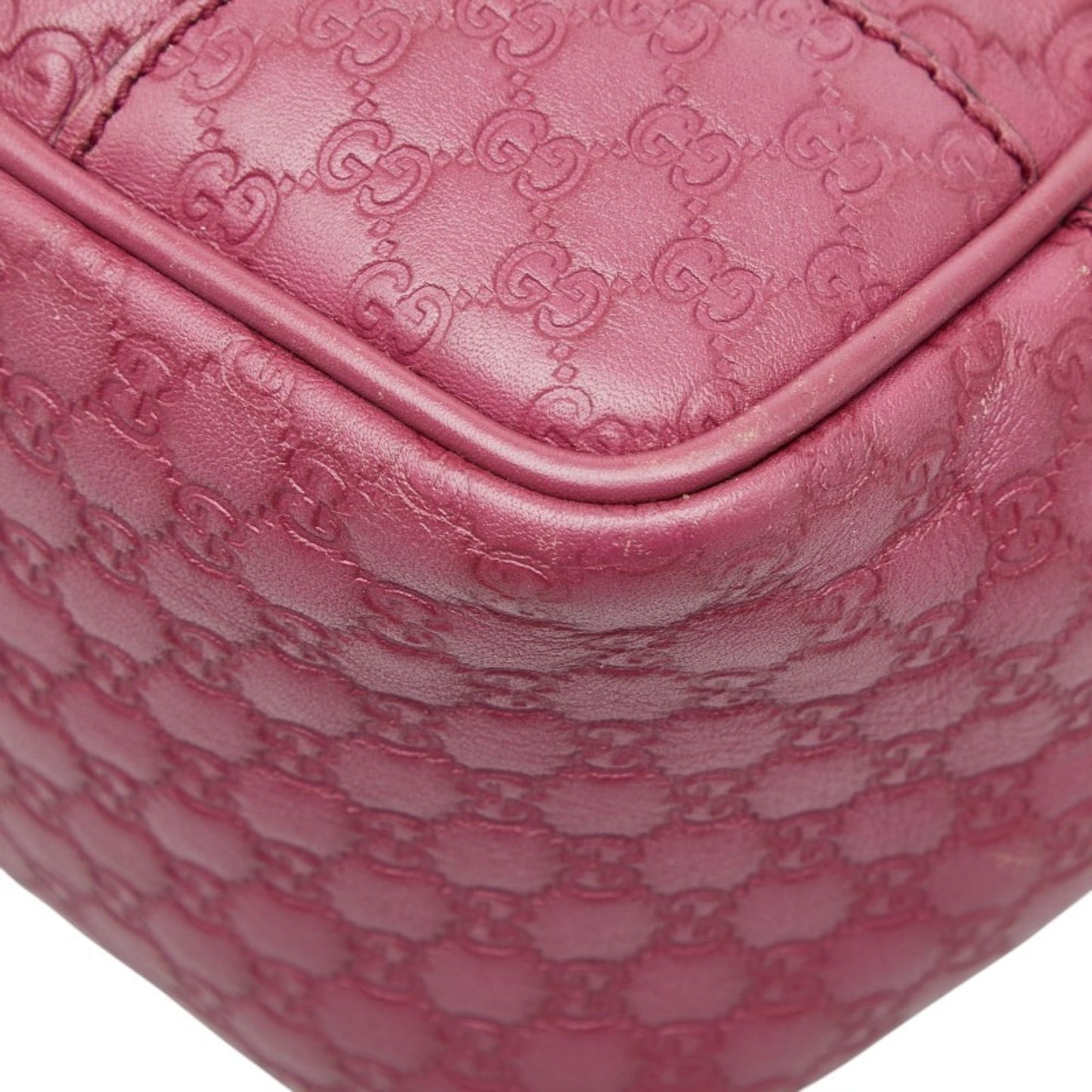 Gucci Purple Leather Handbag Shoulder Bag ( )