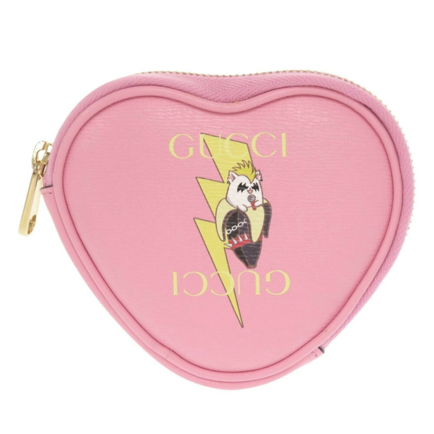 Gucci Pink Leather Coin Purse/Coin Case ( )