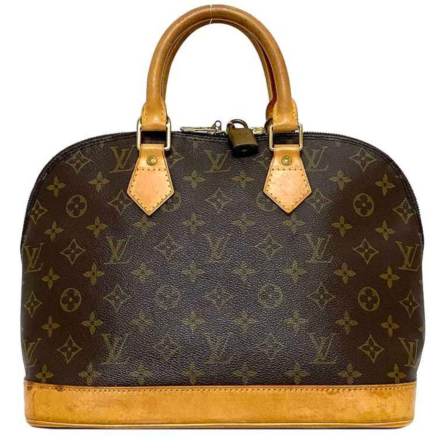 LOUIS VUITTON Handbag Alma PM Brown Beige Monogram Canvas Nume Ladies